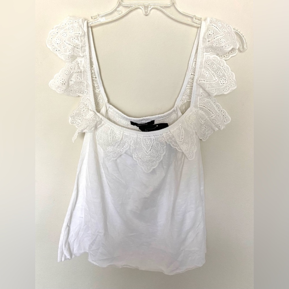 Forever 21 Women’s White Blouse Tank Top